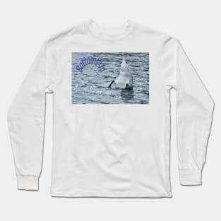 Bottoms Up Swan Long Sleeve T-Shirt